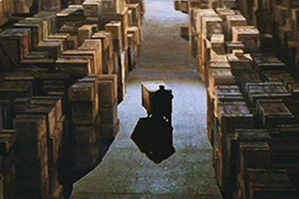 Image of warehouse scene from Raiders of the Lost Ark